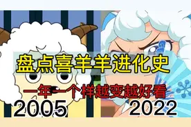 盘点喜羊羊进化史，一年一个样越变越好看视频封面