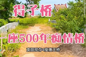 河南明代一座500年痴情桥，河已经跑了，桥还在原地默默坚守！视频封面