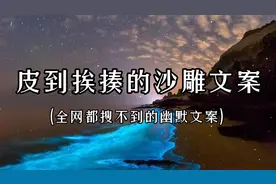 沙雕文案幽默文字，适合发圈的搞笑语录为你的朋友圈说说提供句子视频封面