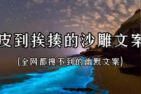 沙雕文案幽默文字，适合发圈的搞笑语录为你的朋友圈说说提供句子视频封面