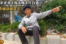 80岁老爷子唠家常！每天喝半斤白酒身体强壮，这就是长寿秘诀吗？视频封面