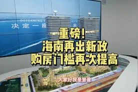 重磅！海南房产再出新政，购房门槛再次提高！视频封面