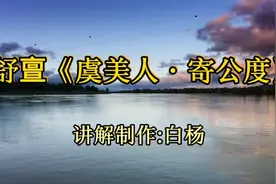 舒亶《虞美人•寄公度》故人早晚上高台 赠我江南春色一枝梅视频封面