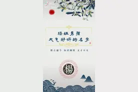 杨男姓名视频封面