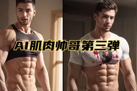 AI肌肉帅哥第三弹视频封面