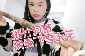 G调斑竹洞箫演奏秦时明月《飞雪玉花》，音色沧桑而明亮视频封面
