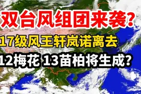 双台风组团来袭？风王轩岚诺离去，12台风号梅花13号苗柏将生成？视频封面