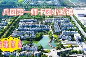 新疆兵团第一师阿拉尔市十团小城镇建设＃航拍十团＃视频封面