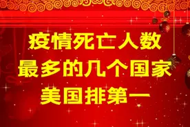 疫情死亡人数最多的几个国家，美国排第一，看看你认识几个