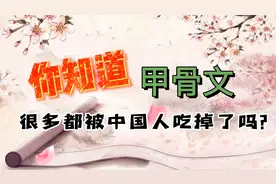 你知道甲骨文很多都被中国人吃掉了吗？视频封面