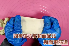 饺子面劲道不好？面点师教你四种和面配比，面皮劲道透亮，口感好视频封面
