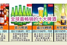 全球最畅销的十大啤酒排行榜，竟然没有青岛、雪花和哈啤