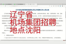 辽宁机场集团招聘，地点沈阳视频封面