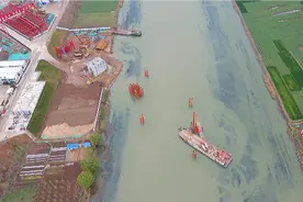 航拍山东省济微高速(济宁市微山县鲁桥段)视频封面