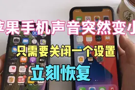 苹果手机声音突然变小不是手机出问题，只要关闭一个设置立刻恢复