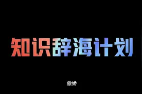 ＃知识辞海计划＃--傲娇视频封面