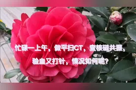 忙碌一上午，做平扫CT，查核磁共振，验血又打针，情况如何？视频封面