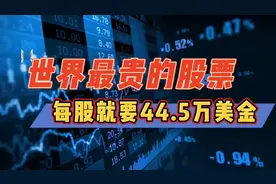 世界最贵的股票，每股就要44.5万美金，折合人民币300万元！