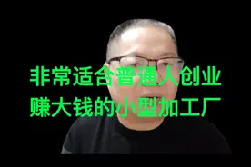 非常适合普通人创业 赚大钱的小型加工厂视频封面