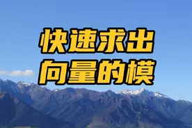 如何快速准确的求出向量的模