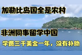 加勒比岛国都是村儿，非洲同事中国留学学费一年3000美金没有补助视频封面