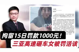 活该！警方通报“三亚高速砸车女”事件：拘留15日、罚款1000元！视频封面