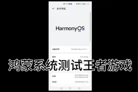 华为mate40pro鸿蒙系统测试王者游戏视频封面