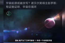 宇宙起源画被篡改？诺贝尔奖得主彭罗斯：有证据证明 宇宙在循环视频封面