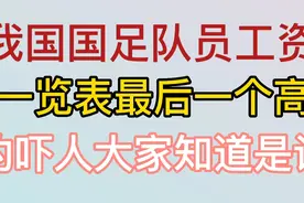 我国国足队员工资一览表最后一个高的吓人，知道是谁吗？视频封面