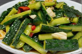 厨师长教你炝黄瓜条的家常做法，步骤详细，清脆爽口下酒又下饭