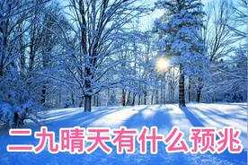 三九天的时候会冷么，二九第一天有预兆快来看老祖宗是怎么说的吧视频封面