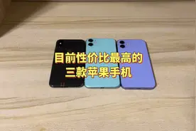目前性价比最高的三款苹果手机，不仅颜值高性能强，拍照也很好看视频封面