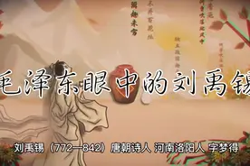 毛泽东说:“刘禹锡可以算作是唐朝的一个朴素唯物主义者”视频封面
