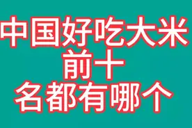 中国最好吃大米前十名排行榜，看看第一名是哪个吧视频封面