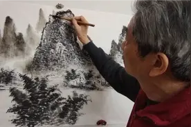 桂林山水画法之二，远景山和云雾画法视频封面