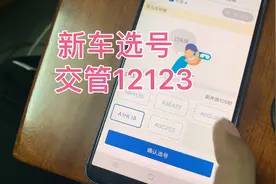 今天老弟刚买台新车，自己在手机交管12123选车牌号，选了个好牌视频封面