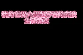 我的世界，超好看的皮肤全部免费