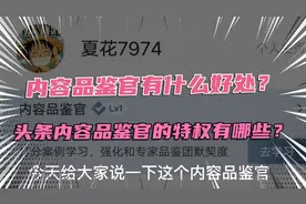 内容品鉴官的好处和特权有哪些我来告诉你视频封面