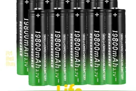 新型18650锂离子电池19800mAh可充电电池3.7V用于LED手电筒手电筒视频封面