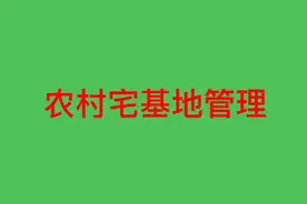 农村宅基地的管理视频封面