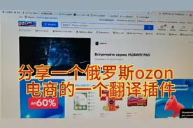 给大家分享一个俄罗斯ozon电商平台的一个翻译插件，免费使用