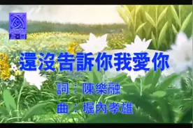 还没告诉你我爱你_陈明真（上格唱片翻录）视频封面