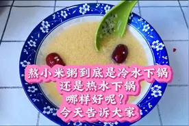 熬小米粥到底是冷水下锅还是热水？哪样熬的更好喝？今天告诉大家视频封面