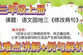 语文园地三《修改病句》三年级上册