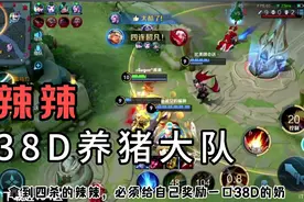 辣辣38D防守型养猪流，第一次玩就成功了，对面还想玩偷塔，搞笑视频封面