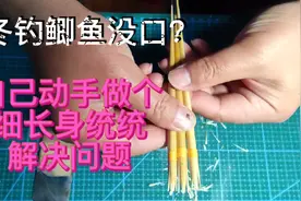 怕冬钓鲫鱼轻口，看不见口？看我动手做个细长身芦苇浮漂来搞定视频封面