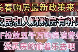长春购房最新政策农民和人财购90以下住宅每平补贴50-80购房补贴视频封面