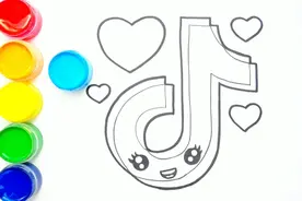 宝宝如何绘制抖音标志logo？儿童简笔画着色启蒙幼儿早教创意美术