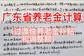 广东省养老金计算方法：过渡性养老金补贴和过渡性养老金调整额视频封面