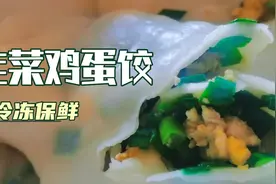 挺爱吃的韭菜鸡蛋饺子，还可以冷冻保鲜，有喜欢吃的吗视频封面
